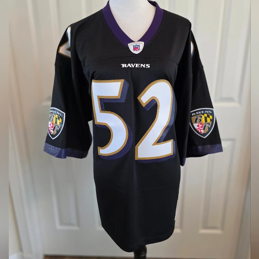 Mitchell & Ness Baltimore Ravens Ray Lewis #52 NFL Legacy Jersey 48 XL Throwback - Picture 1 of 12